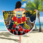 Cowboys ANZAC Day Beach Blanket Australian Army - Lest We Forget