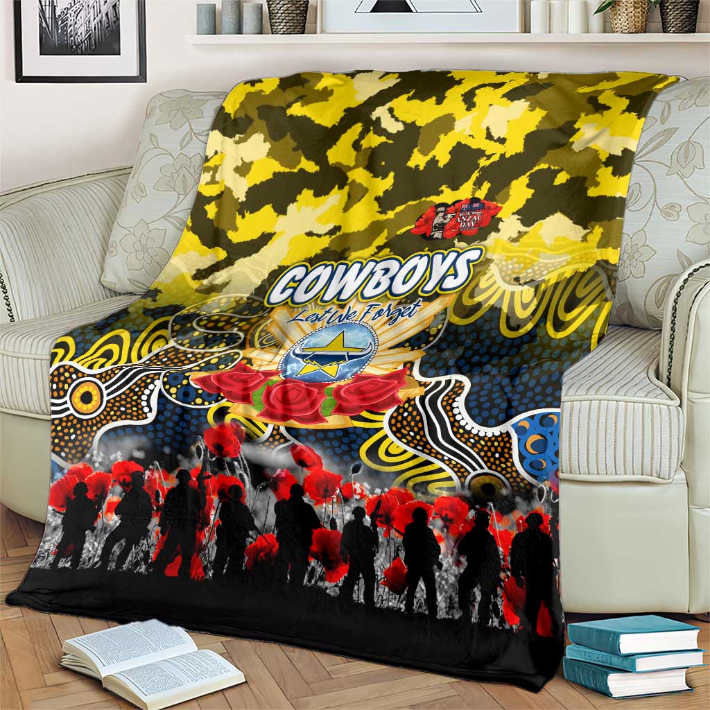 Cowboys ANZAC Day Blanket Australian Army - Lest We Forget