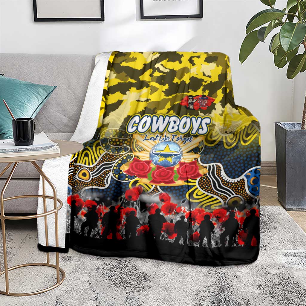 Cowboys ANZAC Day Blanket Australian Army - Lest We Forget