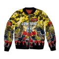 Personalized Cowboys ANZAC Day Bomber Jacket Australian Army - Lest We Forget