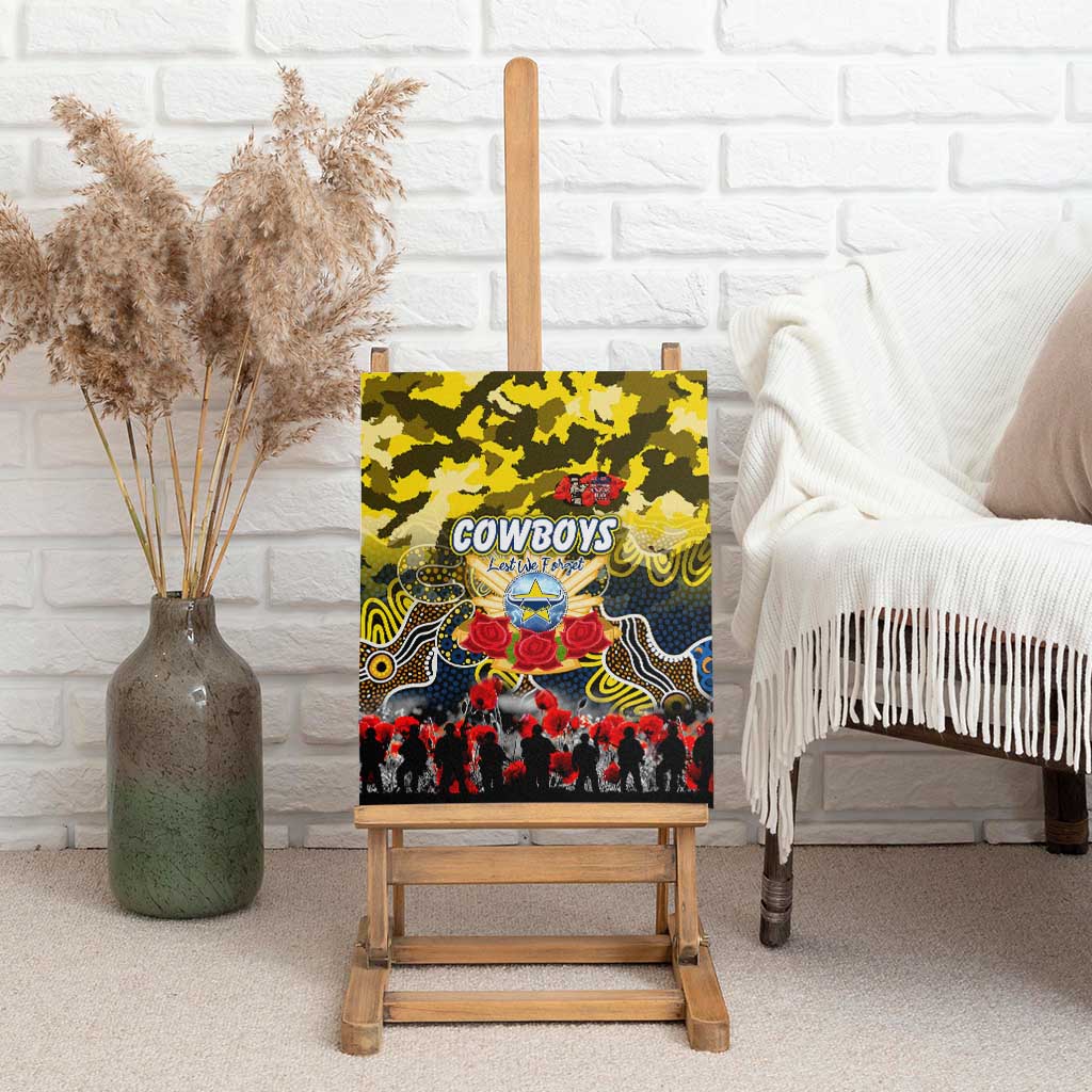 Cowboys ANZAC Day Canvas Wall Art Australian Army - Lest We Forget