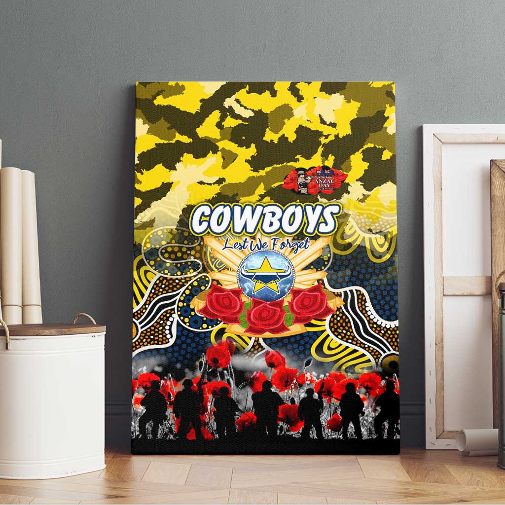 Cowboys ANZAC Day Canvas Wall Art Australian Army - Lest We Forget