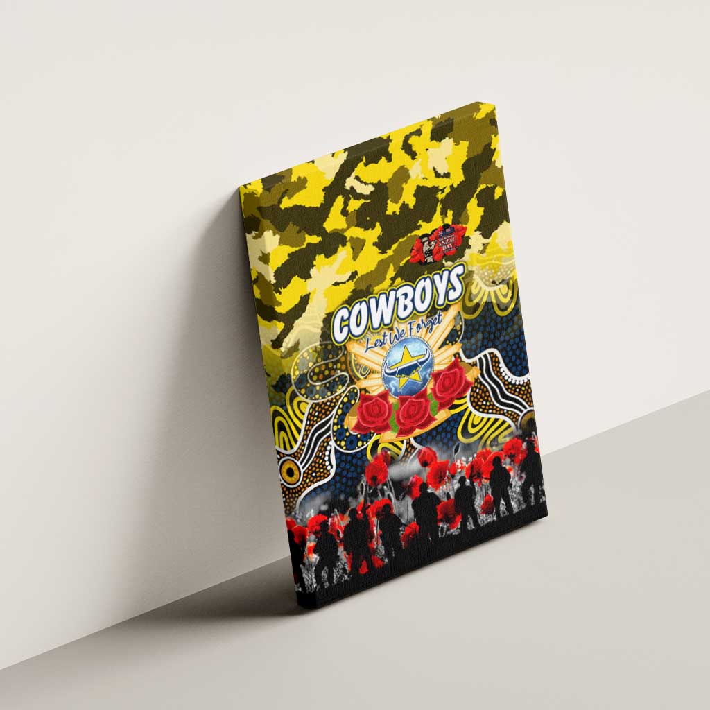 Cowboys ANZAC Day Canvas Wall Art Australian Army - Lest We Forget