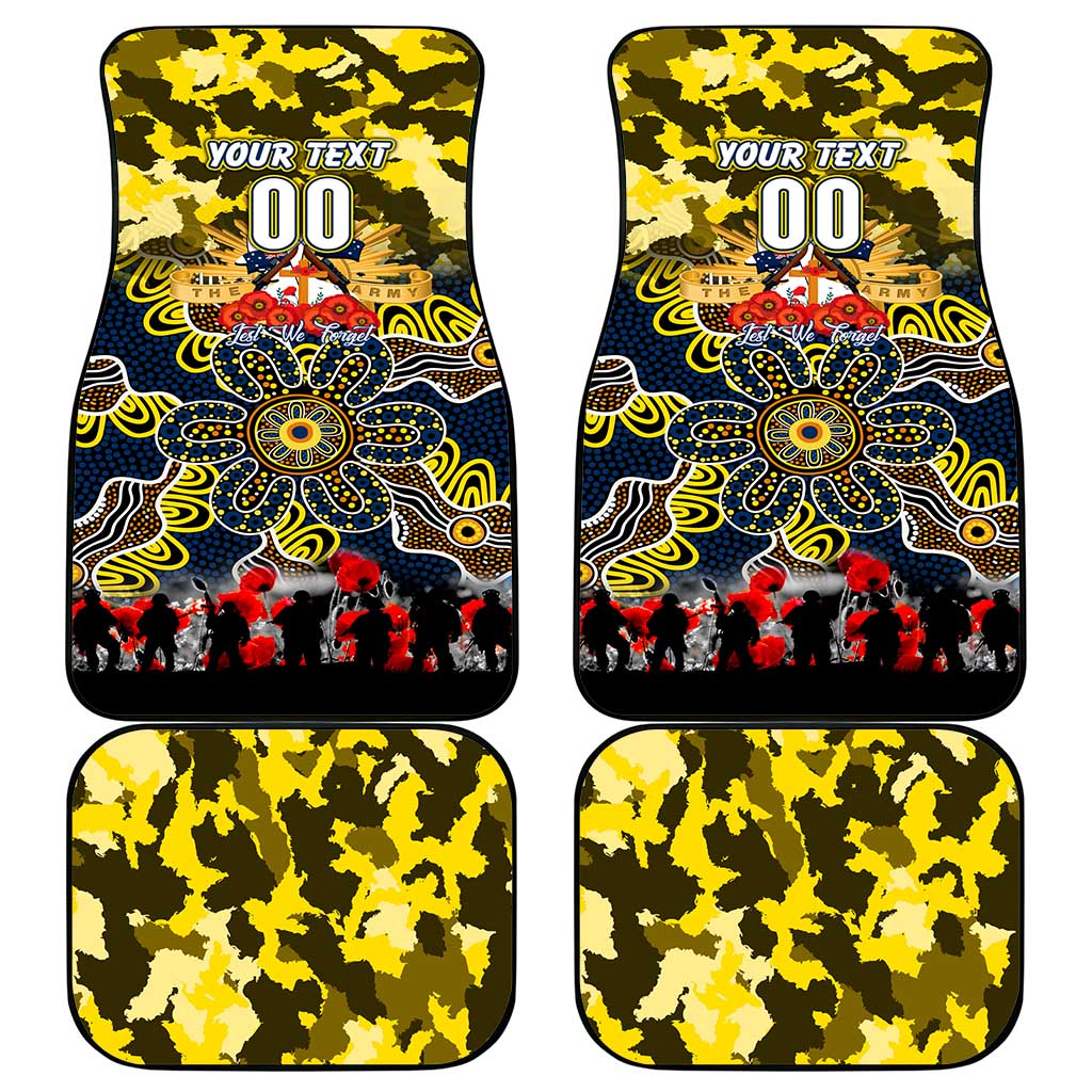 Cowboys ANZAC Day Car Mats Australian Army - Lest We Forget