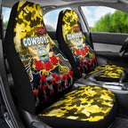 Cowboys ANZAC Day Car Seat Cover Australian Army - Lest We Forget