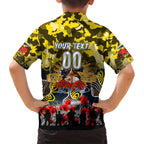 Personalized Cowboys ANZAC Day Family Matching Long Sleeve Bodycon Dress and Hawaiian Shirt Australian Army - Lest We Forget