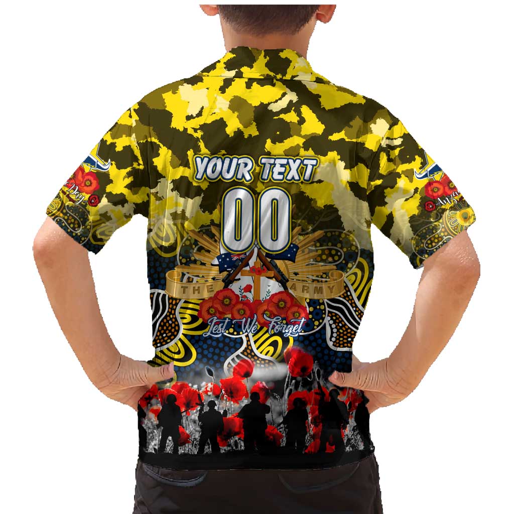 Personalized Cowboys ANZAC Day Family Matching Mermaid Dress and Hawaiian Shirt Australian Army - Lest We Forget