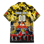 Personalized Cowboys ANZAC Day Family Matching Mermaid Dress and Hawaiian Shirt Australian Army - Lest We Forget