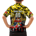 Personalized Cowboys ANZAC Day Family Matching Off The Shoulder Long Sleeve Dress and Hawaiian Shirt Australian Army - Lest We Forget