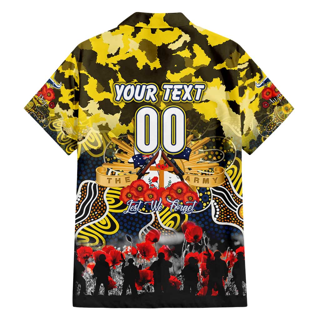 Personalized Cowboys ANZAC Day Family Matching Off Shoulder Short Dress and Hawaiian Shirt Australian Army - Lest We Forget