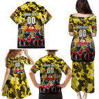 Personalized Cowboys ANZAC Day Family Matching Puletasi and Hawaiian Shirt Australian Army - Lest We Forget