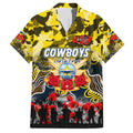 Personalized Cowboys ANZAC Day Family Matching Puletasi and Hawaiian Shirt Australian Army - Lest We Forget
