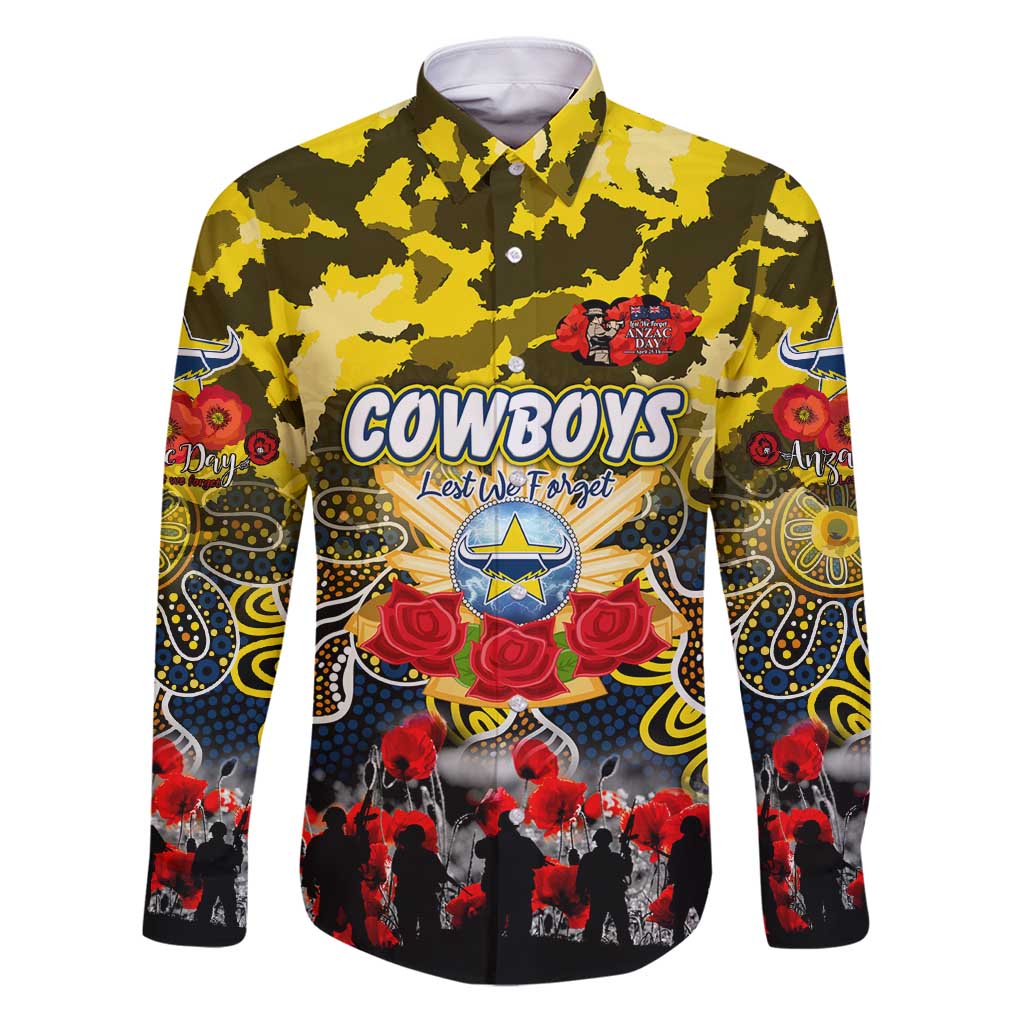 Personalized Cowboys ANZAC Day Family Matching Puletasi and Hawaiian Shirt Australian Army - Lest We Forget
