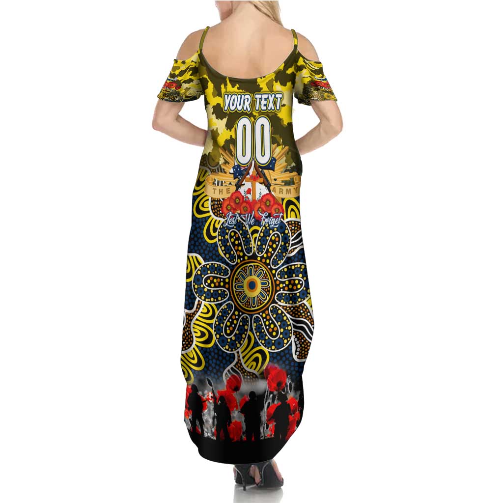Personalized Cowboys ANZAC Day Family Matching Summer Maxi Dress and Hawaiian Shirt Australian Army - Lest We Forget