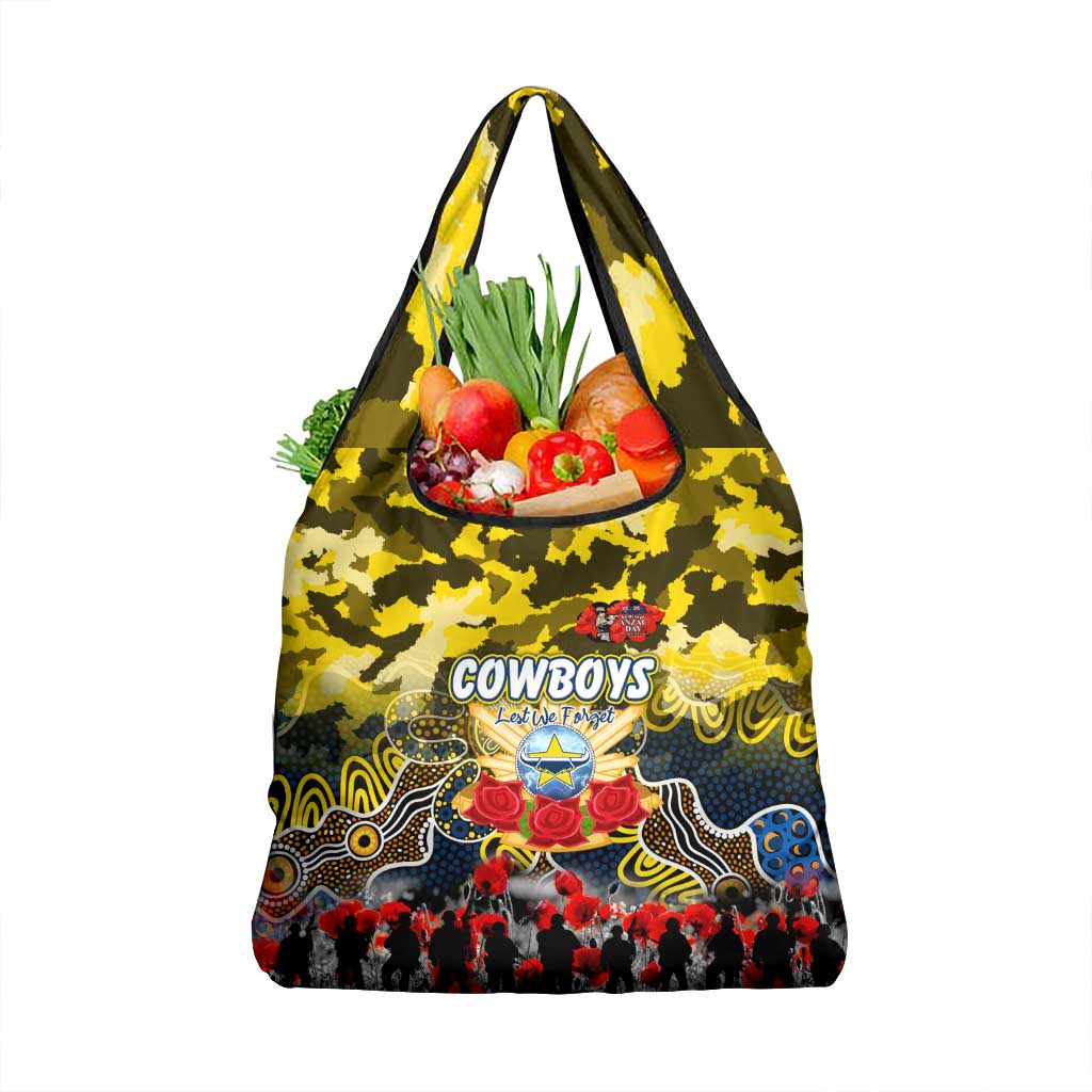 Cowboys ANZAC Day Grocery Bag Australian Army - Lest We Forget