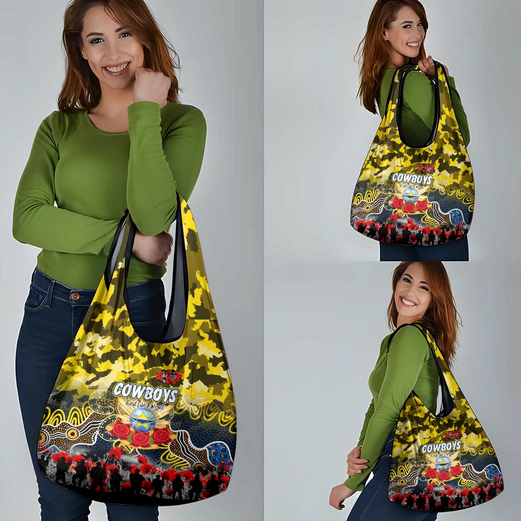 Cowboys ANZAC Day Grocery Bag Australian Army - Lest We Forget