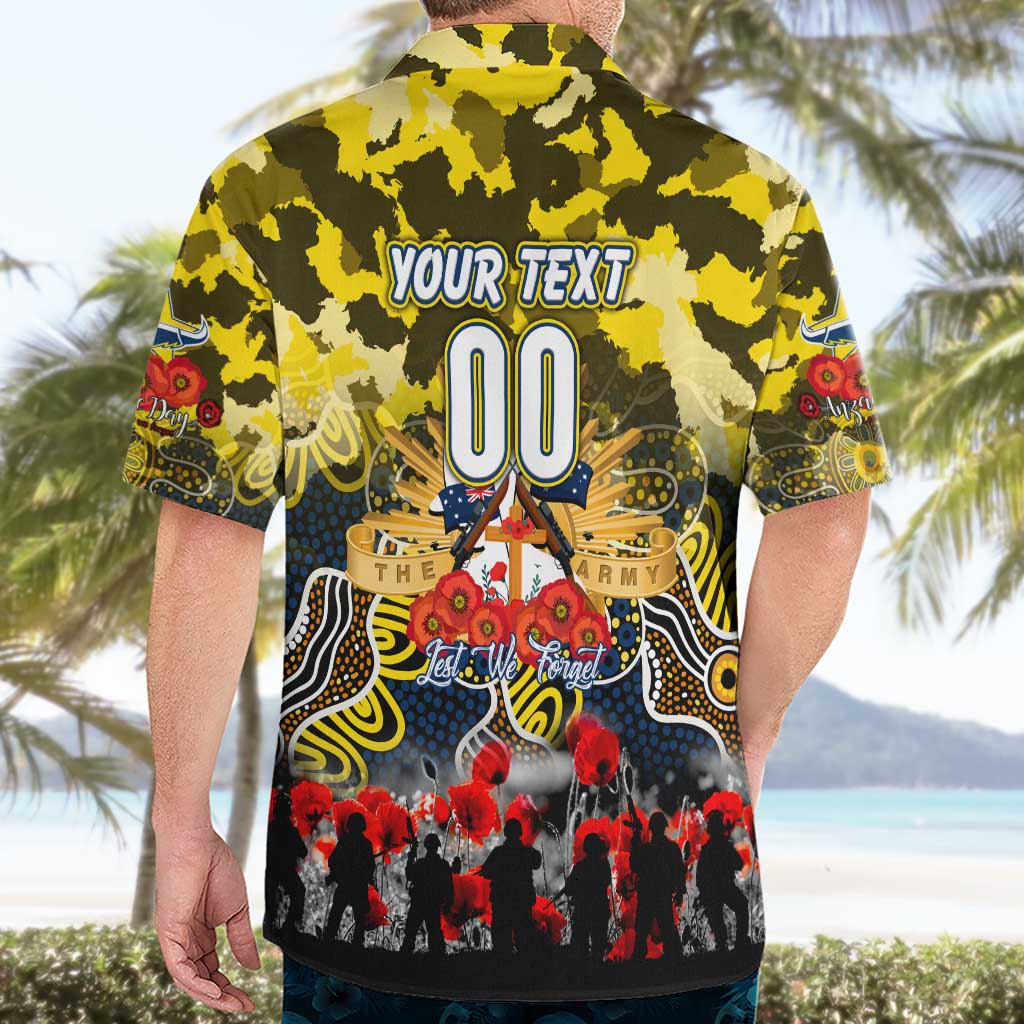 Personalized Cowboys ANZAC Day Hawaiian Shirt Australian Army - Lest We Forget