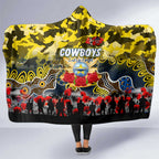 Cowboys ANZAC Day Hooded Blanket Australian Army - Lest We Forget