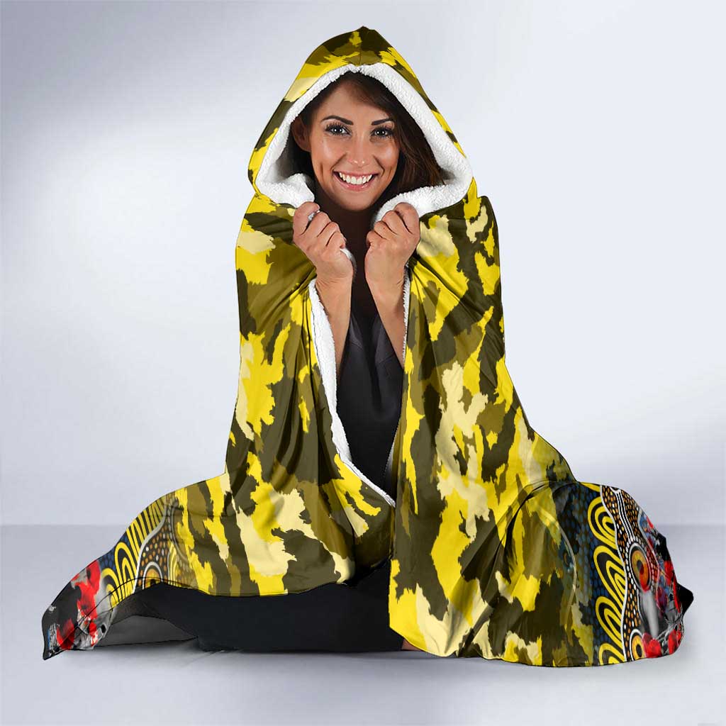 Cowboys ANZAC Day Hooded Blanket Australian Army - Lest We Forget