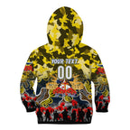 Personalized Cowboys ANZAC Day Kid Hoodie Australian Army - Lest We Forget