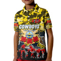 Personalized Cowboys ANZAC Day Kid Polo Shirt Australian Army - Lest We Forget