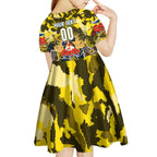 Personalized Cowboys ANZAC Day Kid Short Sleeve Dress Australian Army - Lest We Forget