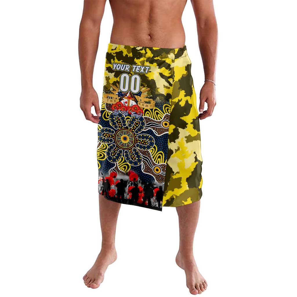 Personalized Cowboys ANZAC Day Lavalava Australian Army - Lest We Forget