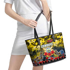 Cowboys ANZAC Day Leather Tote Bag Australian Army - Lest We Forget