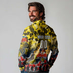 Personalized Cowboys ANZAC Day Long Sleeve Polo Shirt Australian Army - Lest We Forget