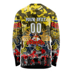 Personalized Cowboys ANZAC Day Long Sleeve Shirt Australian Army - Lest We Forget