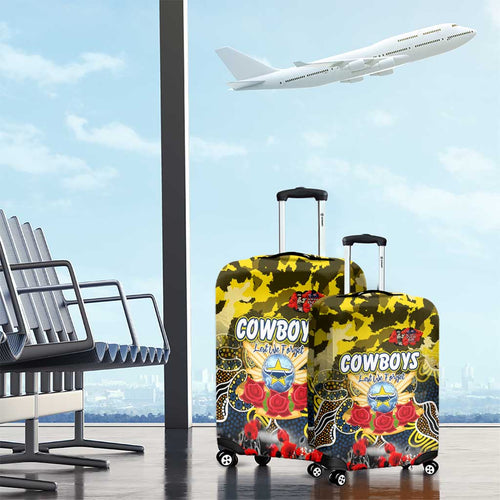 Cowboys ANZAC Day Luggage Cover Australian Army - Lest We Forget