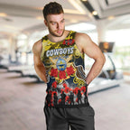Personalized Cowboys ANZAC Day Men Tank Top Australian Army - Lest We Forget