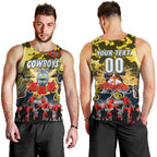 Personalized Cowboys ANZAC Day Men Tank Top Australian Army - Lest We Forget