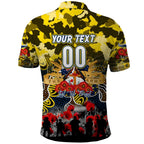 Personalized Cowboys ANZAC Day Polo Shirt Australian Army - Lest We Forget