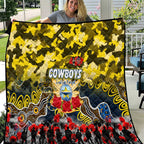 Cowboys ANZAC Day Quilt Australian Army - Lest We Forget