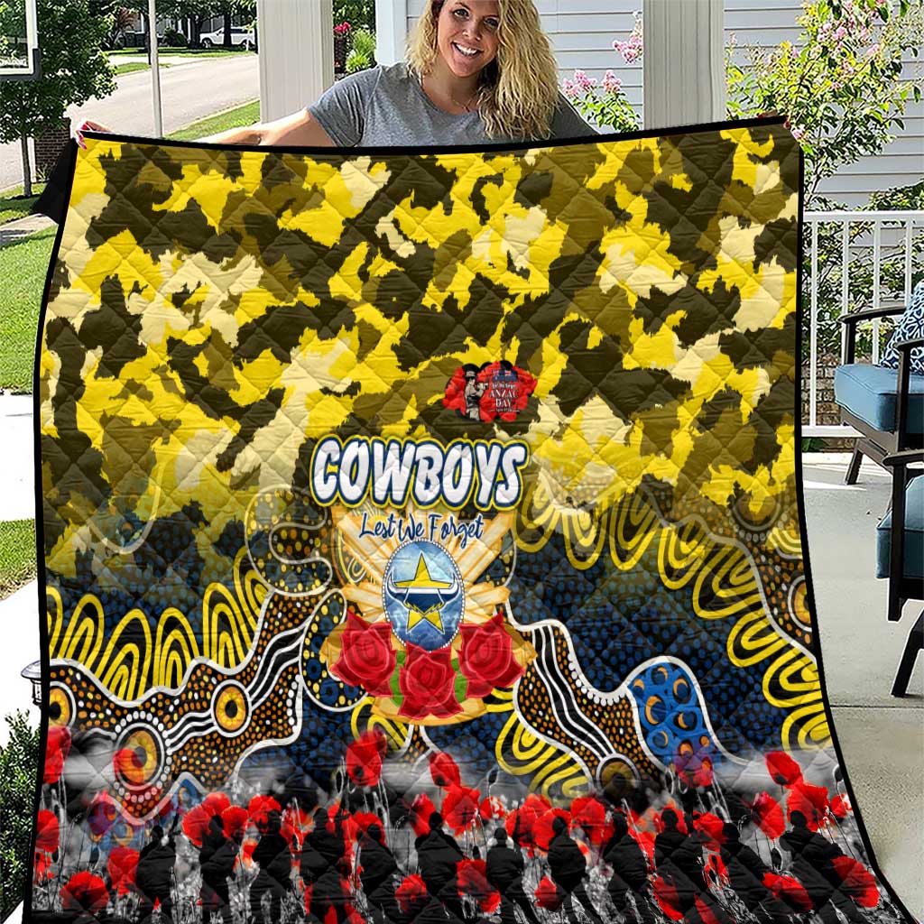 Cowboys ANZAC Day Quilt Australian Army - Lest We Forget