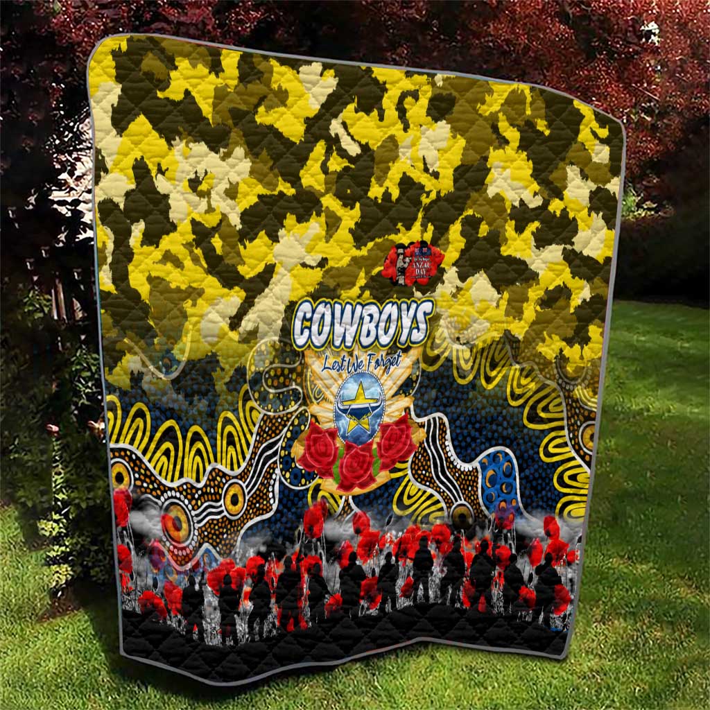 Cowboys ANZAC Day Quilt Australian Army - Lest We Forget