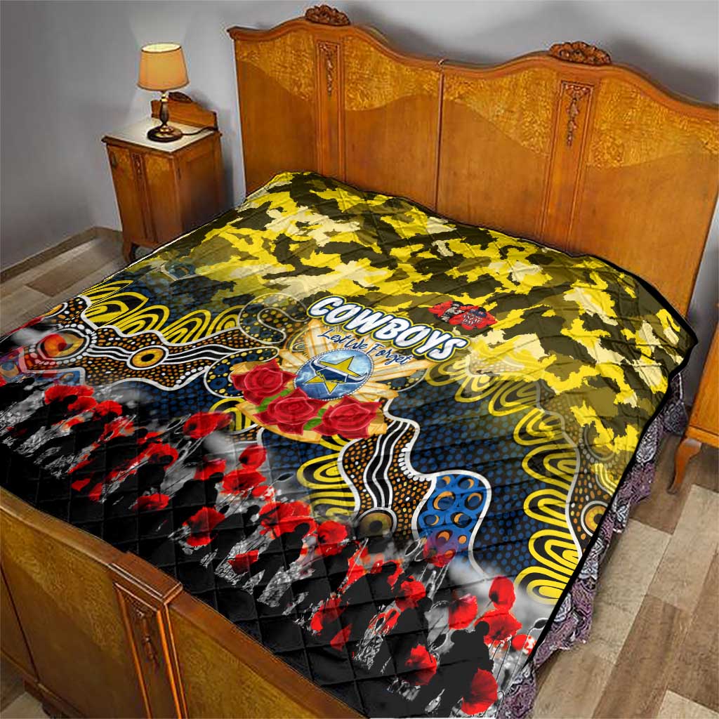 Cowboys ANZAC Day Quilt Australian Army - Lest We Forget