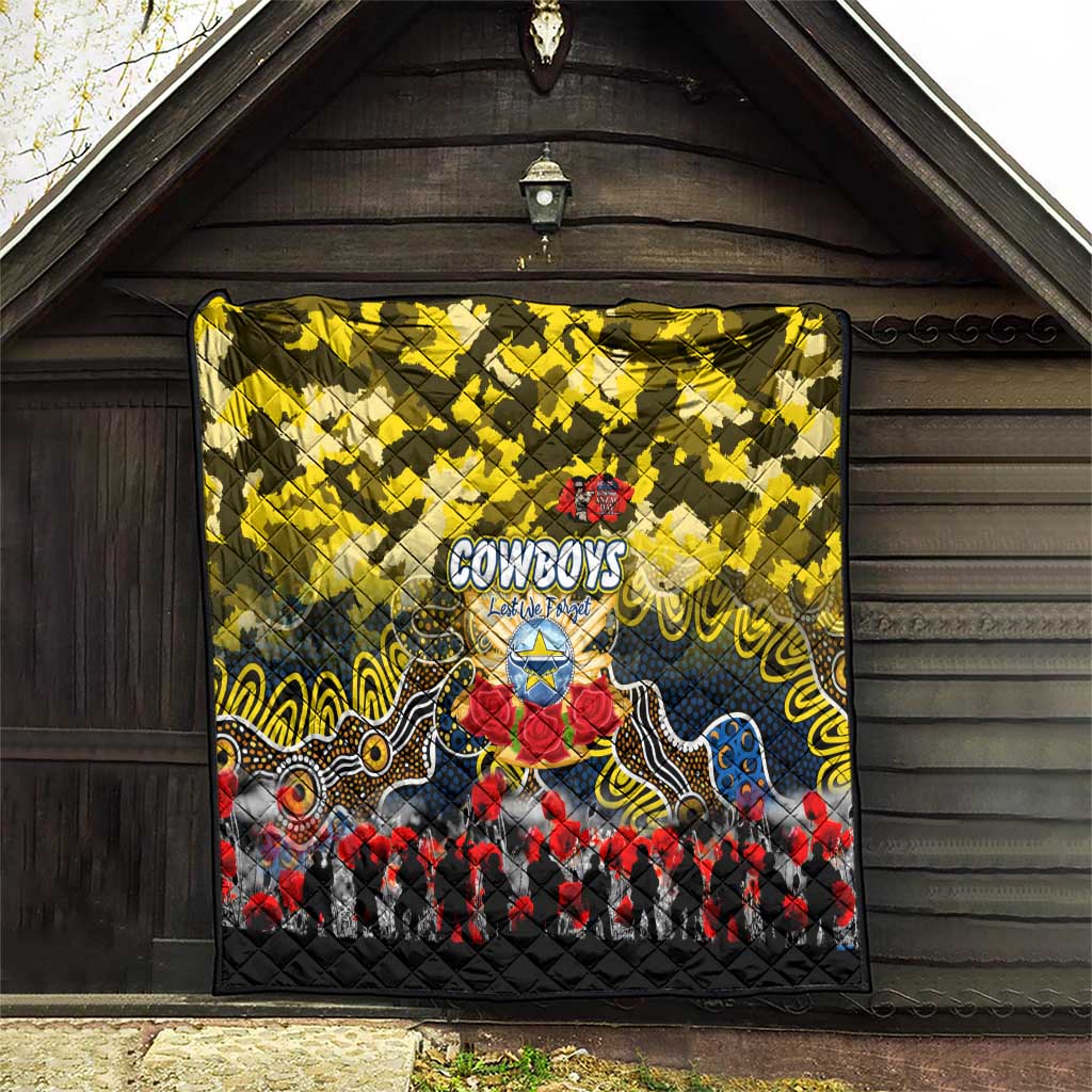 Cowboys ANZAC Day Quilt Australian Army - Lest We Forget