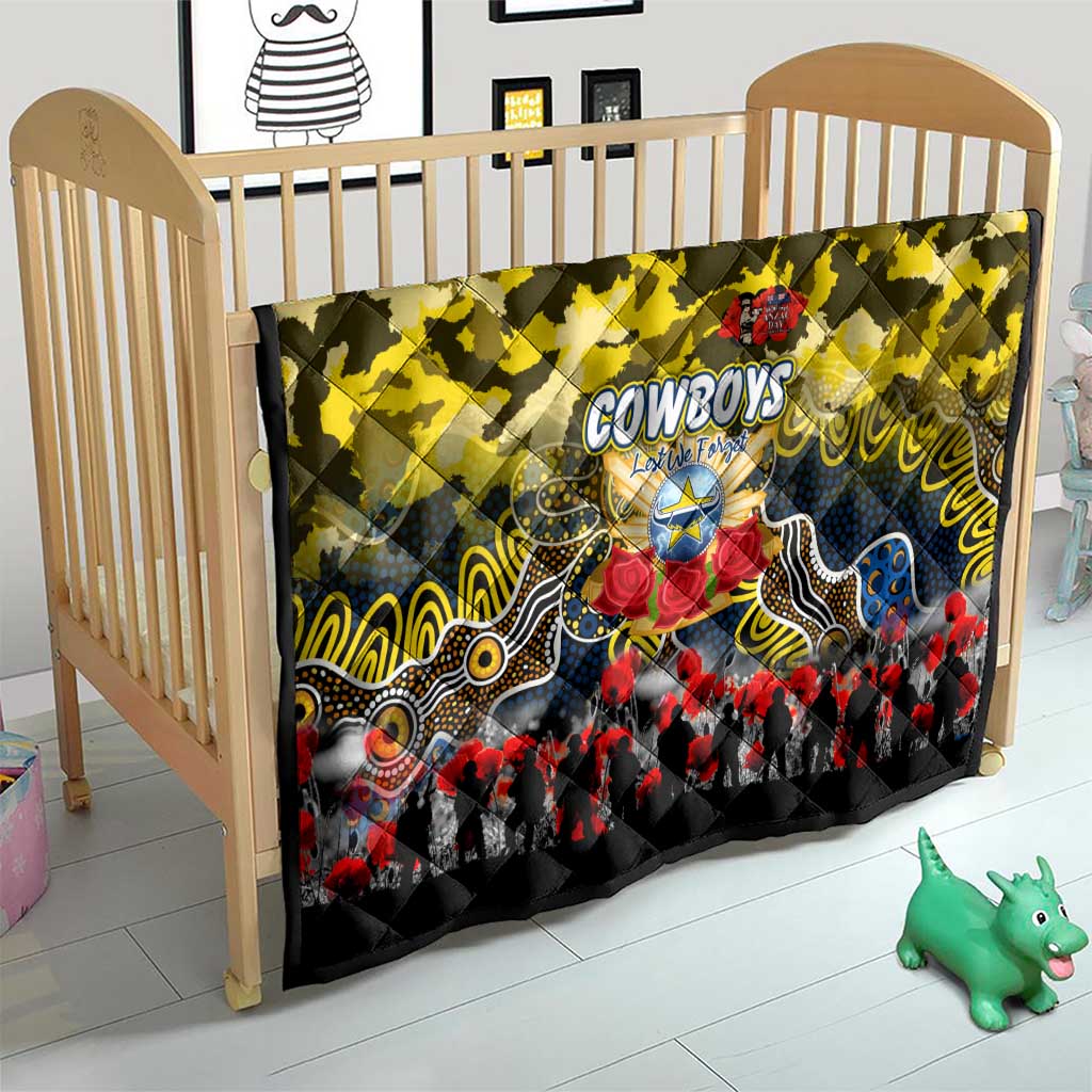 Cowboys ANZAC Day Quilt Australian Army - Lest We Forget