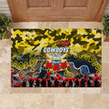 Cowboys ANZAC Day Rubber Doormat Australian Army - Lest We Forget