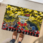 Cowboys ANZAC Day Rubber Doormat Australian Army - Lest We Forget