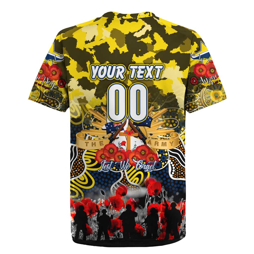 Personalized Cowboys ANZAC Day Rugby Jersey Australian Army - Lest We Forget