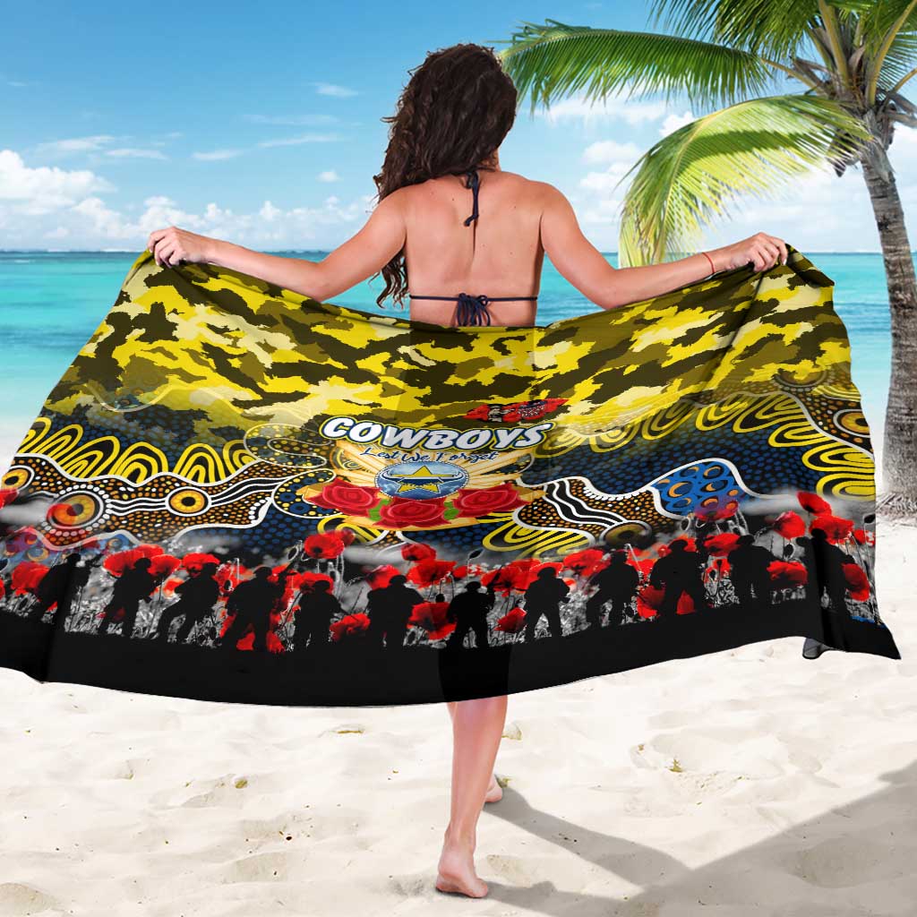 Cowboys ANZAC Day Sarong Australian Army - Lest We Forget