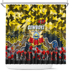 Cowboys ANZAC Day Shower Curtain Australian Army - Lest We Forget