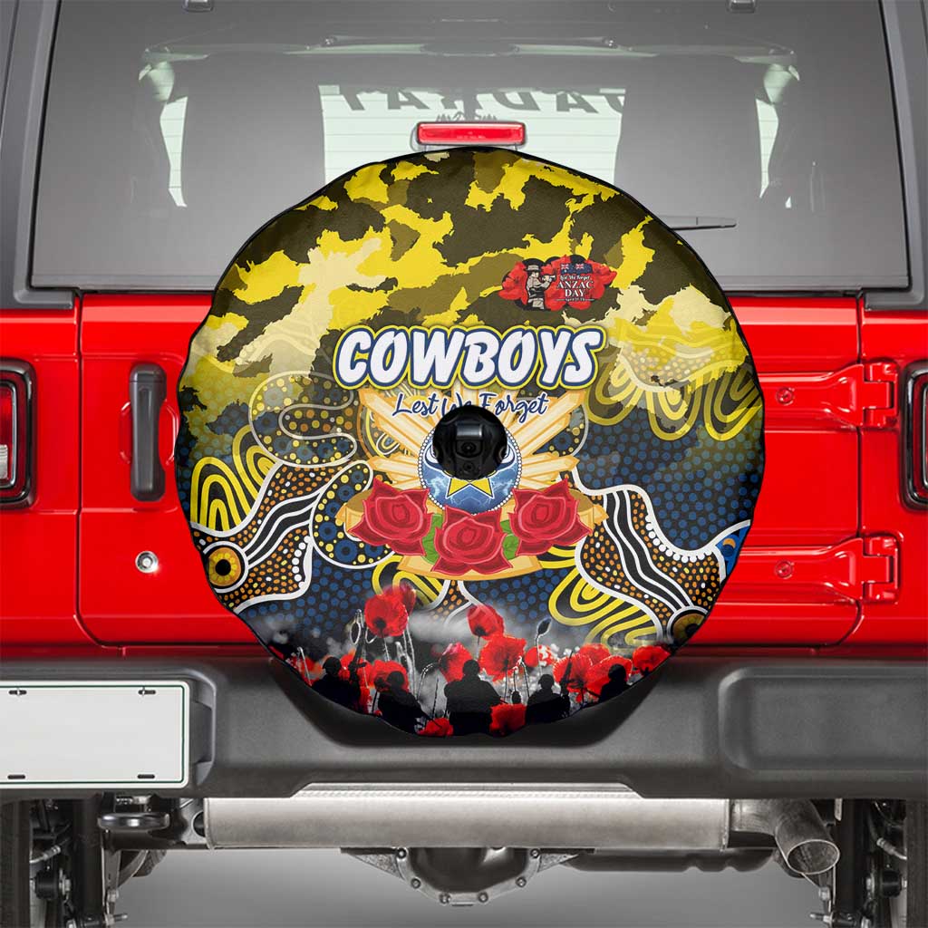 Cowboys ANZAC Day Spare Tire Cover Australian Army - Lest We Forget