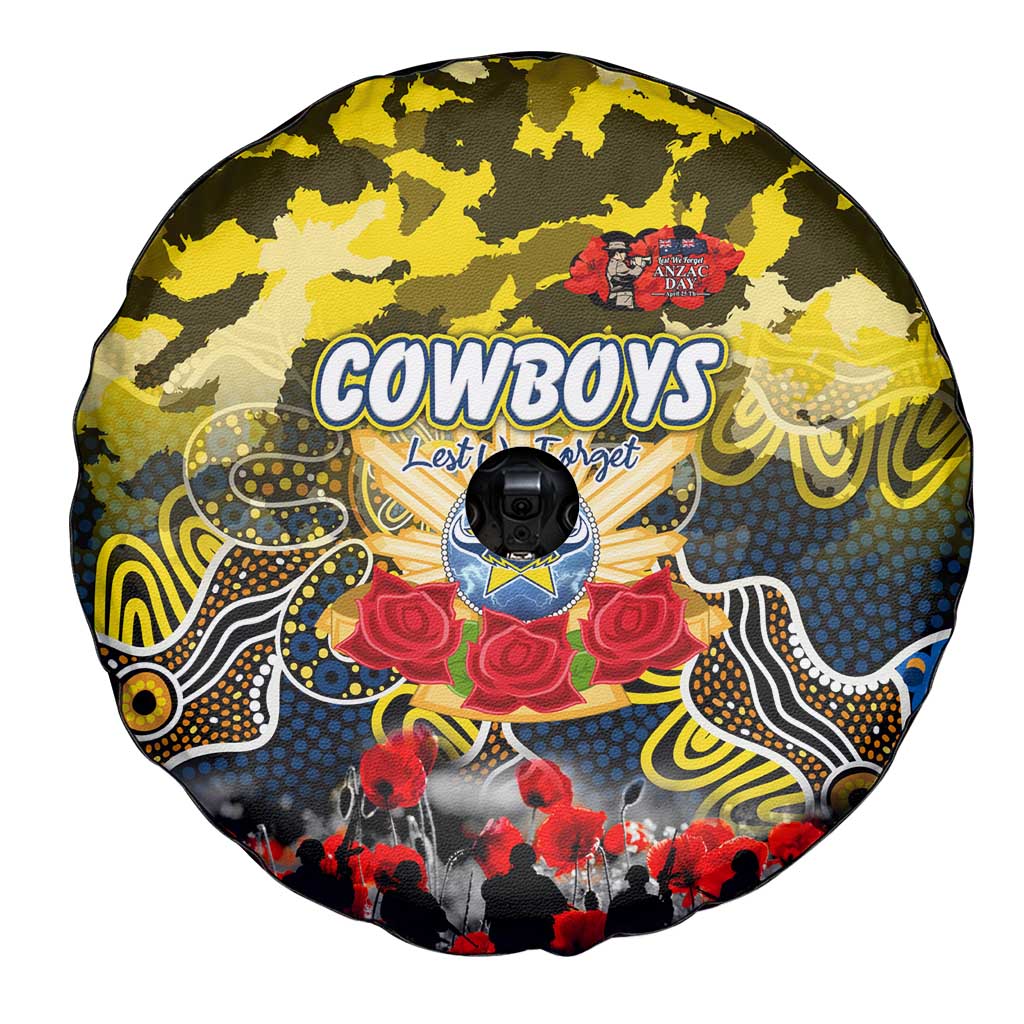 Cowboys ANZAC Day Spare Tire Cover Australian Army - Lest We Forget
