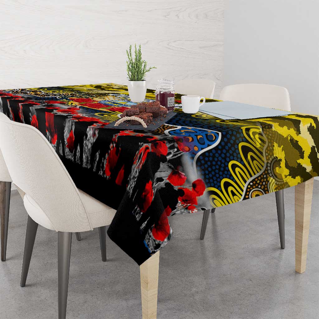 Cowboys ANZAC Day Tablecloth Australian Army - Lest We Forget