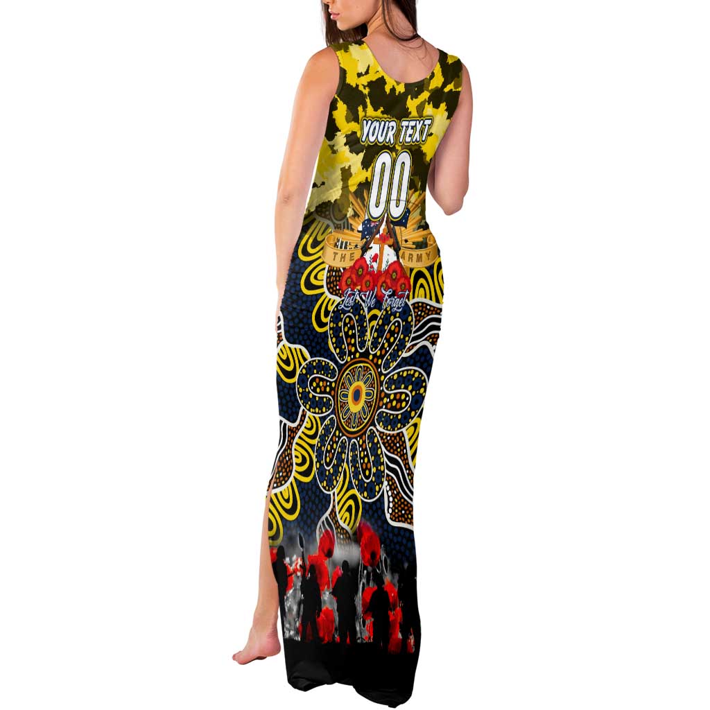 Personalized Cowboys ANZAC Day Tank Maxi Dress Australian Army - Lest We Forget