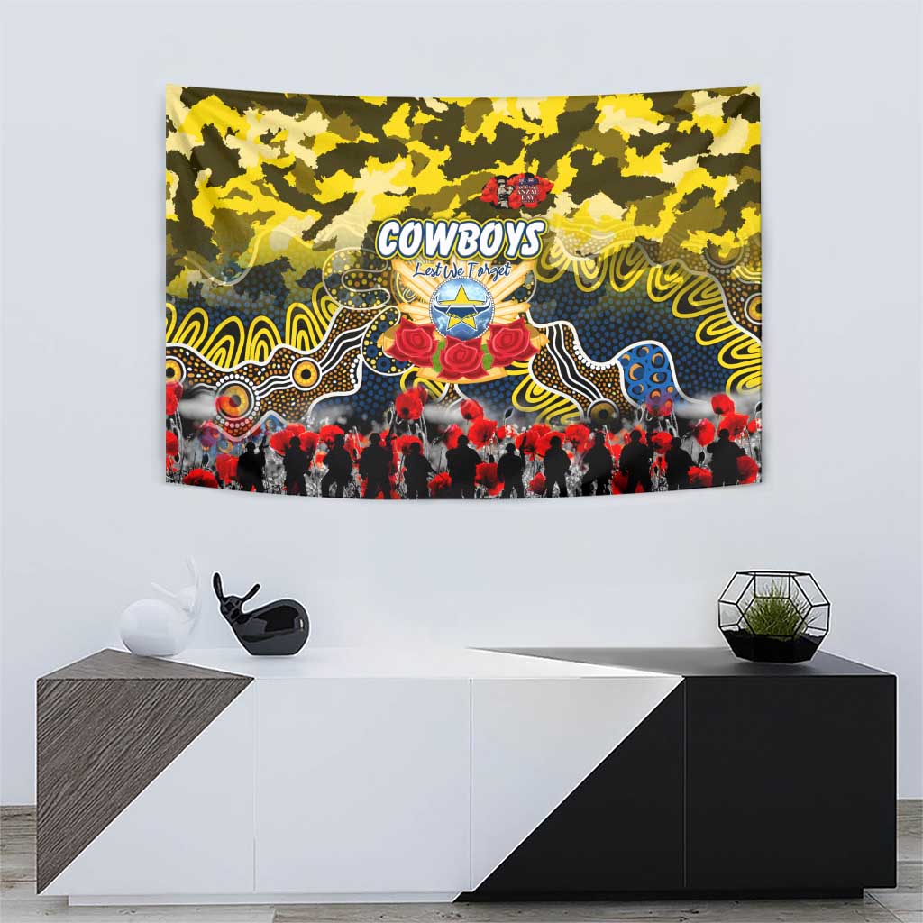 Cowboys ANZAC Day Tapestry Australian Army - Lest We Forget